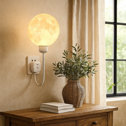 Wall Sconce Lighting | Contemporary Moon Design with Soft LED Glow 3