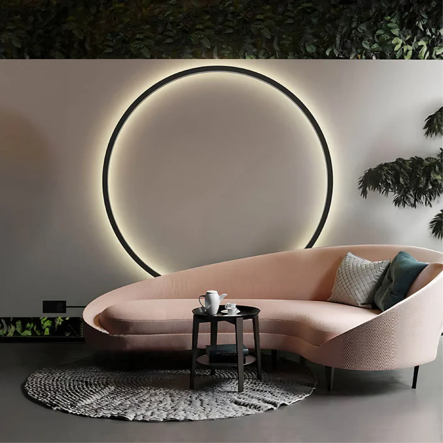 Wall Sconce Lighting | Minimalist Ring Design with Soft LED Glow 1