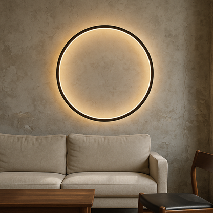 Wall Sconce Lighting | Minimalist Ring Design with Soft LED Glow 4
