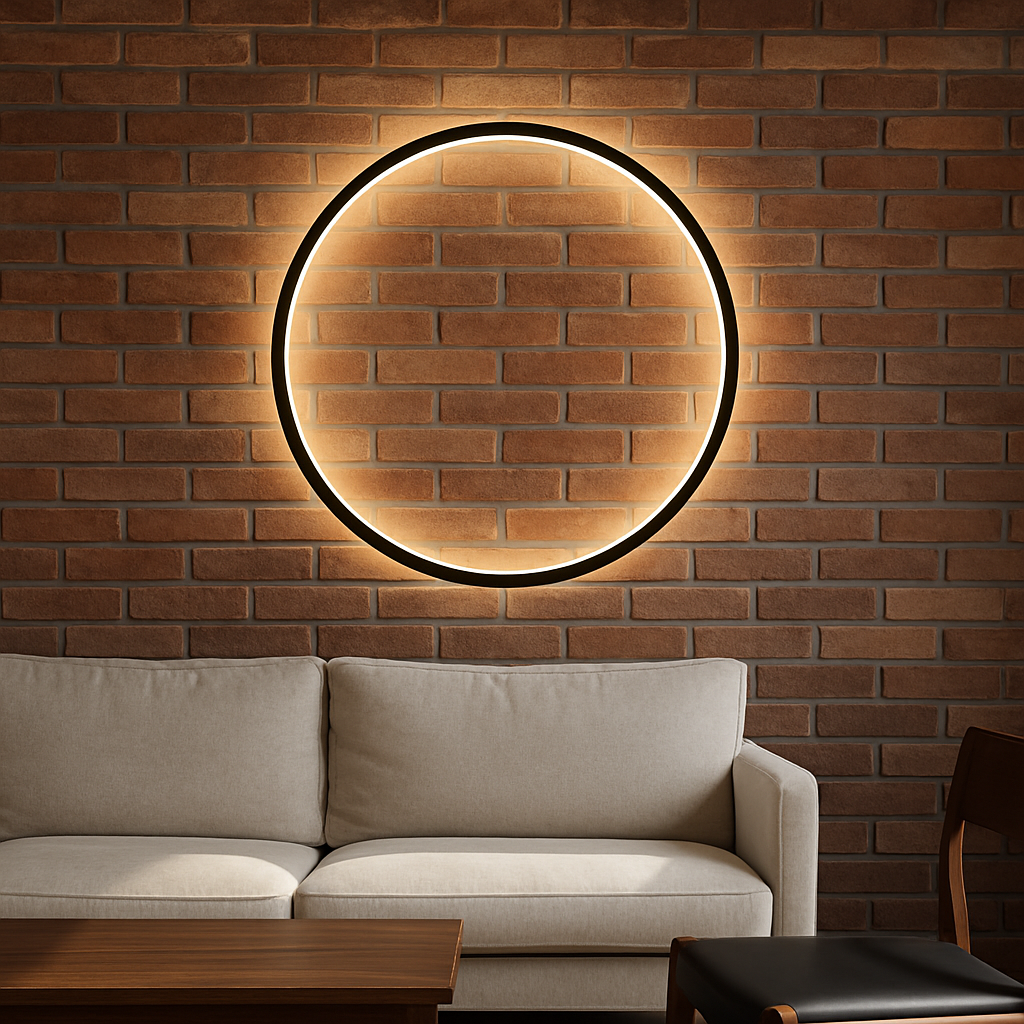 Wall Sconce Lighting | Minimalist Ring Design with Soft LED Glow 5