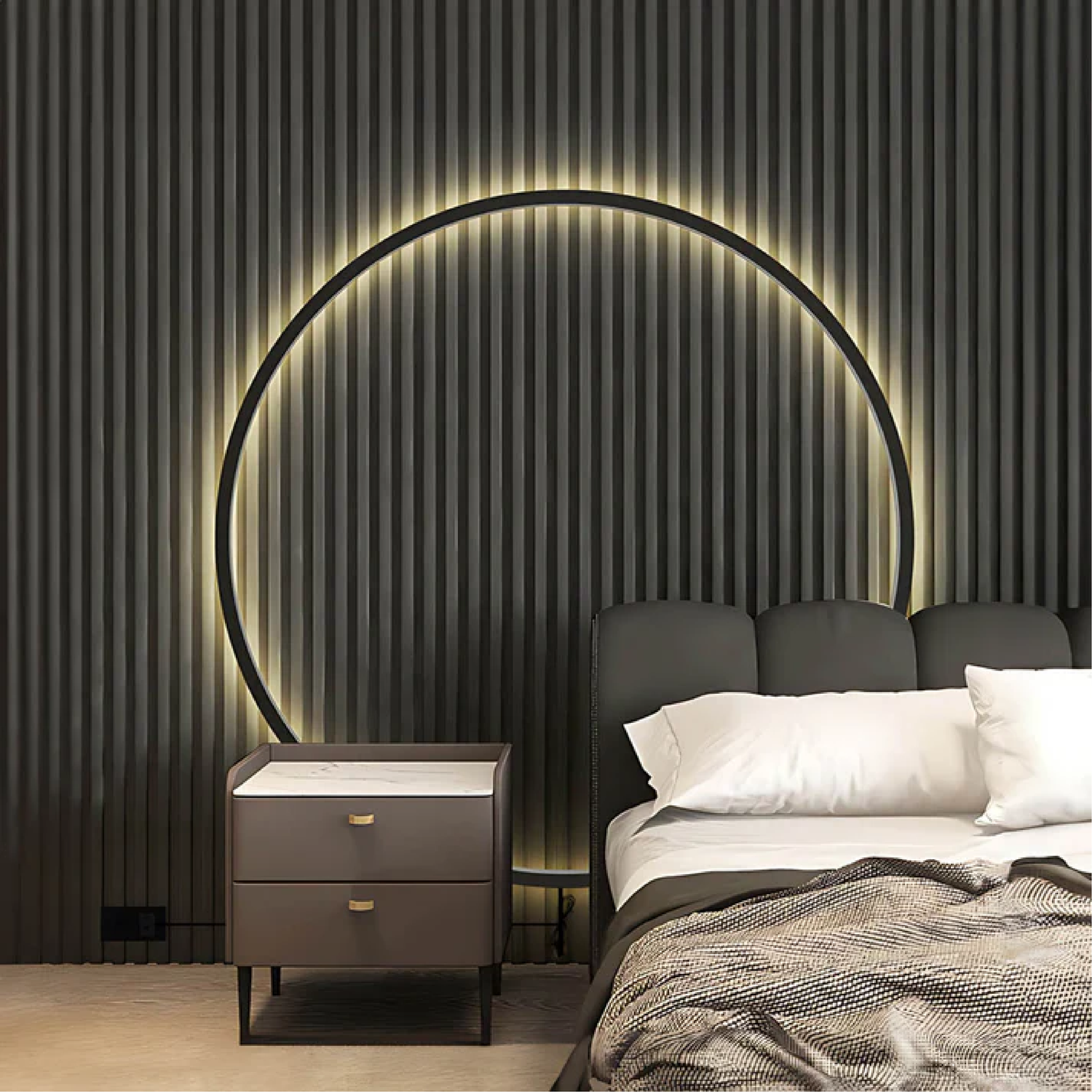 Wall Sconce Lighting | Minimalist Ring Design with Soft LED Glow 6