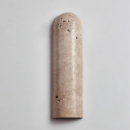 Wall Sconce | Natural Travertine with Soft Downlight for Modern Spaces 1