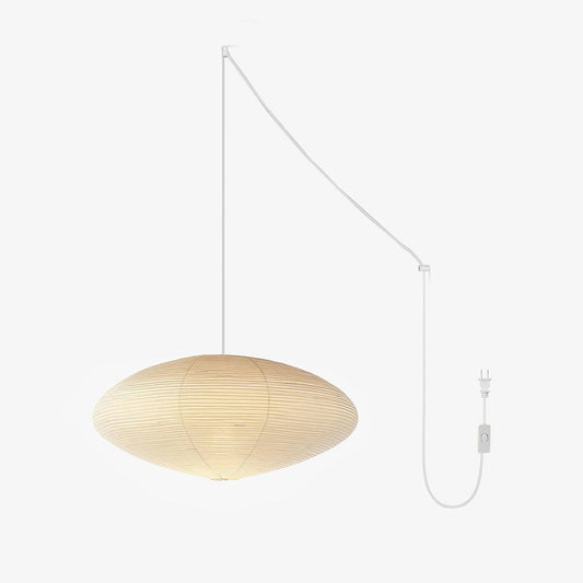 Washi Paper Pendant Light | Handcrafted Mulberry Shade for Cozy Ambiance 1