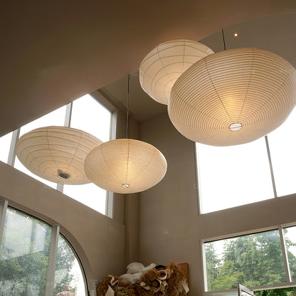 Washi Paper Pendant Light | Handcrafted Mulberry Shade for Cozy Illumination 3