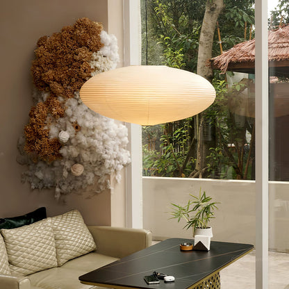 Washi Paper Pendant Light | Handcrafted Mulberry Shade for Cozy Illumination 6
