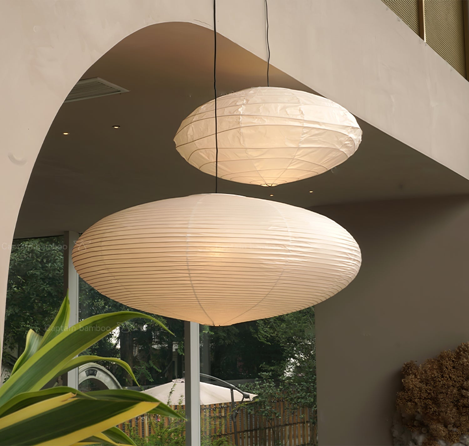 Washi Paper Pendant Light | Handcrafted Mulberry Shade for Cozy Illumination 9