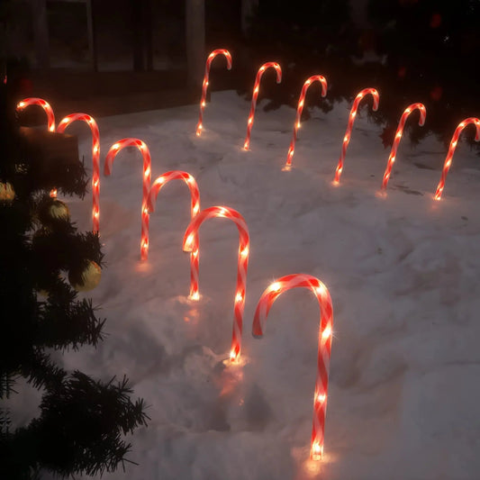 Waterproof LED Christmas Lights | Candy Cane Design for Festive Decor 0