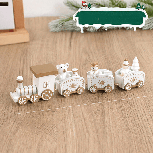 Wooden Christmas Train Ornament | Whimsical Holiday Decoration 0