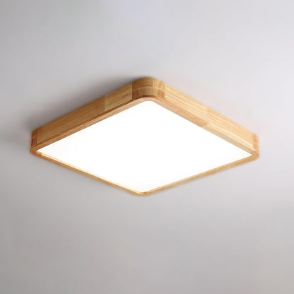 Wooden Geometric Ceiling Light | Adjustable LED with Modern Aesthetics 12