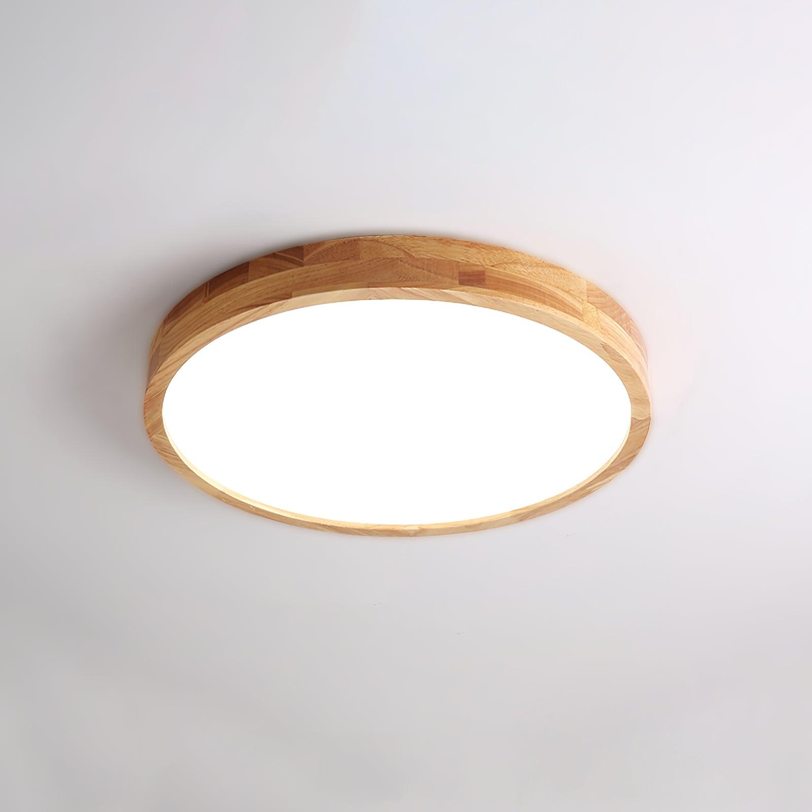 Wooden Geometric Ceiling Light | Adjustable LED with Modern Aesthetics 17