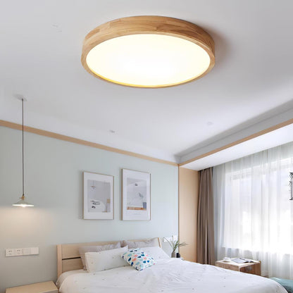 Wooden Geometric Ceiling Light | Adjustable LED with Modern Aesthetics 3