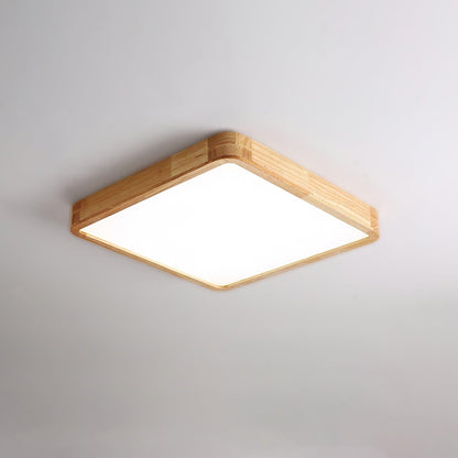 Wooden Geometric Ceiling Light | Adjustable LED with Modern Aesthetics 10