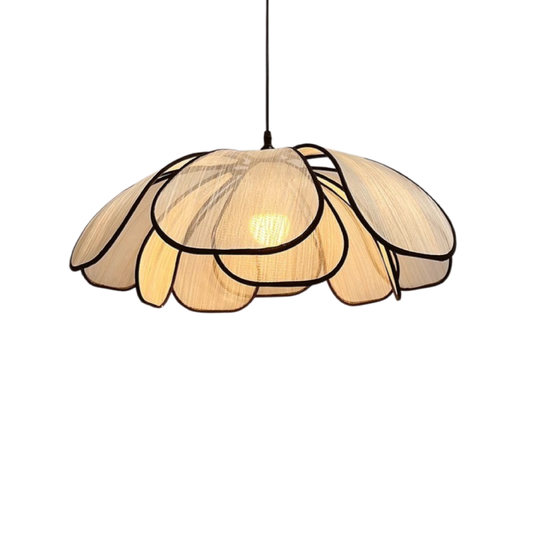 Wooden Pendant Lamp | Elegant Scandinavian Design with Soft LED Lighting 0