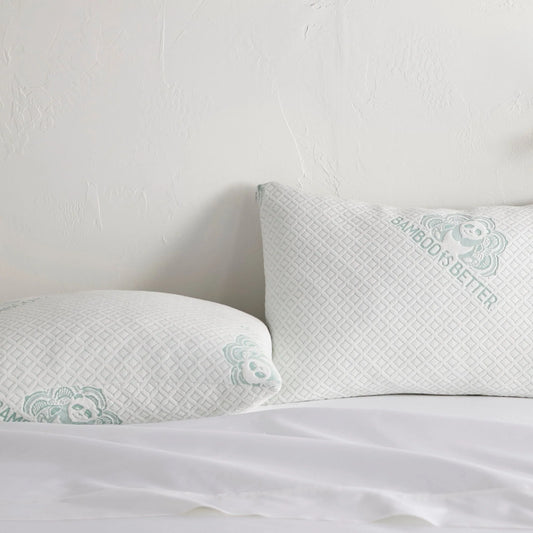 Adjustable Bamboo Cooling Pillow – Memory Foam Comfort