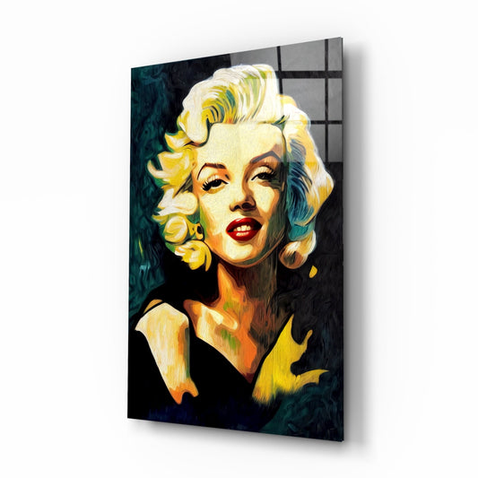 Marilyn Monroe Glass Wall Art  || Designer Collection
