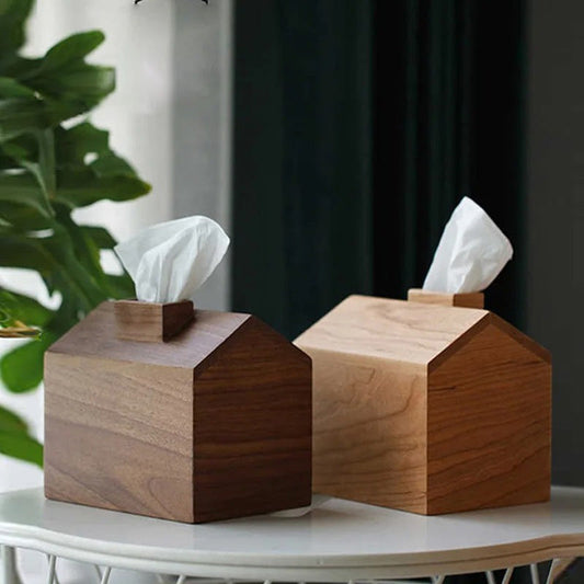 Wooden Tissue Box Cover | Handcrafted Natural Design for Home Decor 1