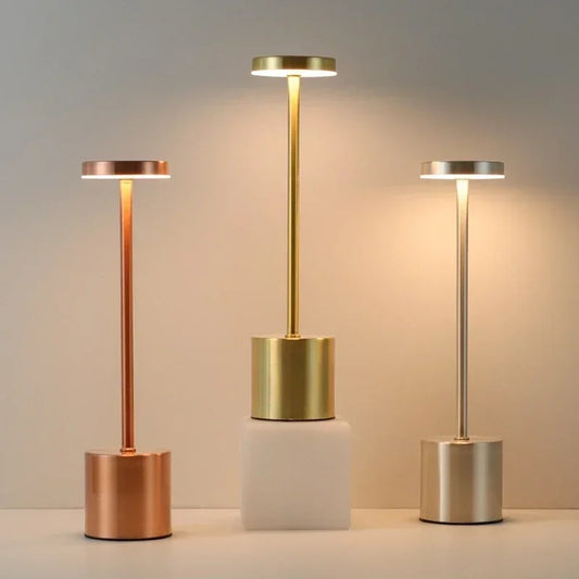 Modern Metallic Table Lamp | Sleek Design with Wireless Convenience 1