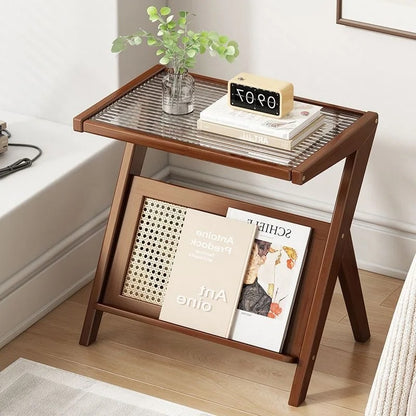 Bamboo Coffee Table | Eco-Friendly Design with Rattan Accents 5