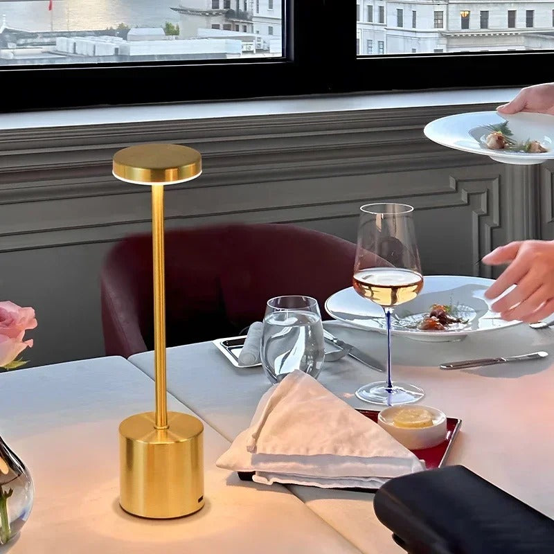 Modern Metallic Table Lamp | Sleek Design with Wireless Convenience 3