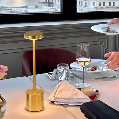 Modern Metallic Table Lamp | Sleek Design with Wireless Convenience 3