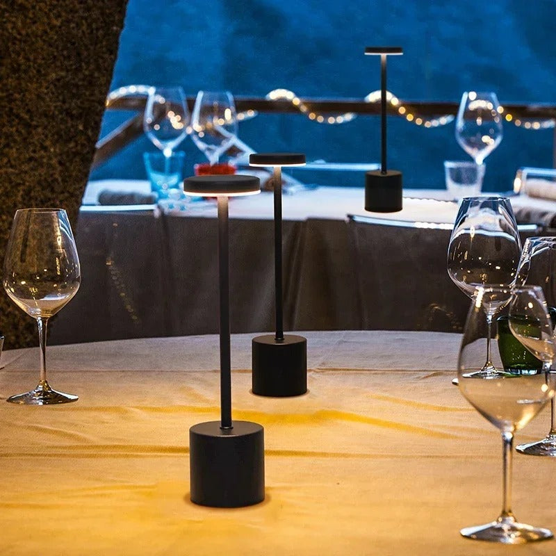 Modern Metallic Table Lamp | Sleek Design with Wireless Convenience 4